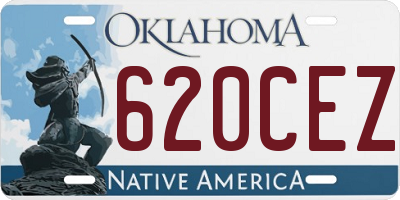 OK license plate 620CEZ