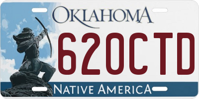 OK license plate 620CTD