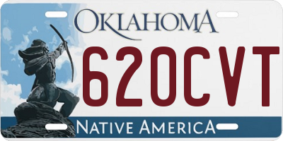 OK license plate 620CVT