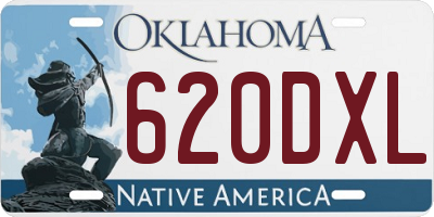 OK license plate 620DXL