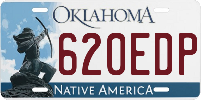 OK license plate 620EDP