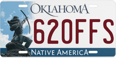 OK license plate 620FFS