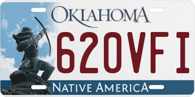 OK license plate 620VFI