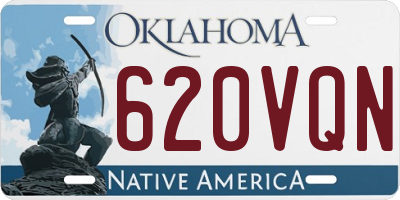 OK license plate 620VQN
