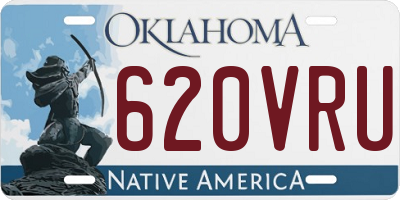 OK license plate 620VRU