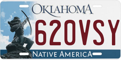 OK license plate 620VSY