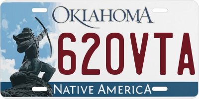 OK license plate 620VTA