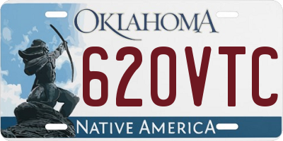 OK license plate 620VTC