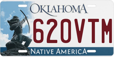 OK license plate 620VTM