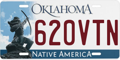 OK license plate 620VTN