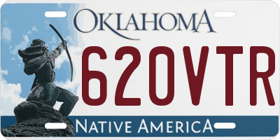 OK license plate 620VTR