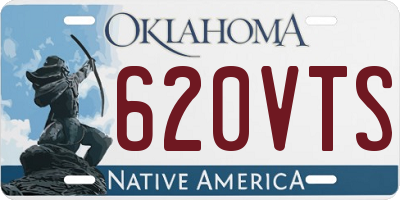 OK license plate 620VTS