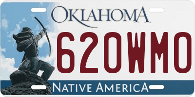 OK license plate 620WMO