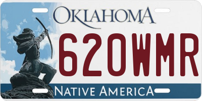 OK license plate 620WMR