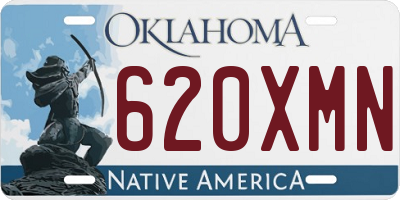 OK license plate 620XMN