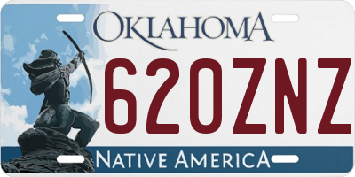 OK license plate 620ZNZ