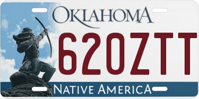 OK license plate 620ZTT