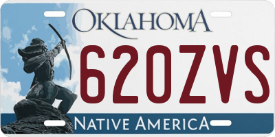 OK license plate 620ZVS