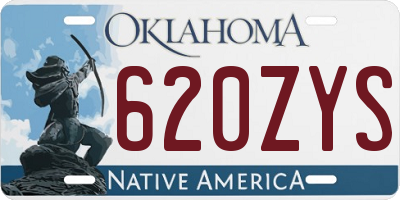OK license plate 620ZYS