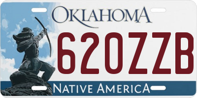 OK license plate 620ZZB