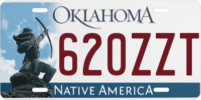 OK license plate 620ZZT