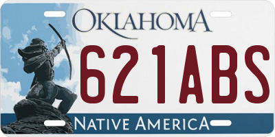 OK license plate 621ABS