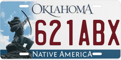 OK license plate 621ABX