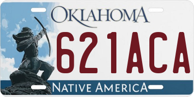OK license plate 621ACA