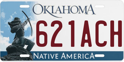 OK license plate 621ACH