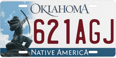 OK license plate 621AGJ