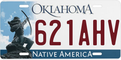 OK license plate 621AHV