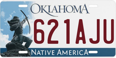 OK license plate 621AJU