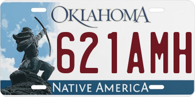 OK license plate 621AMH