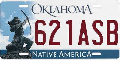 OK license plate 621ASB