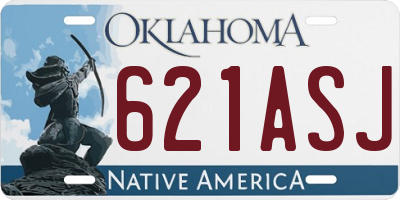 OK license plate 621ASJ
