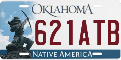 OK license plate 621ATB