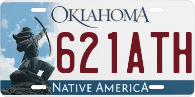OK license plate 621ATH
