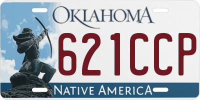 OK license plate 621CCP