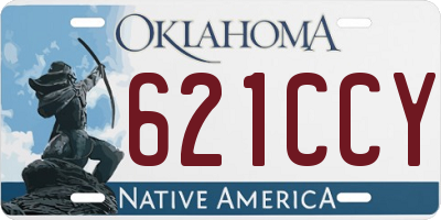 OK license plate 621CCY