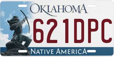 OK license plate 621DPC
