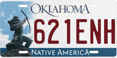 OK license plate 621ENH