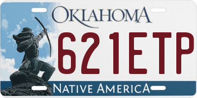 OK license plate 621ETP