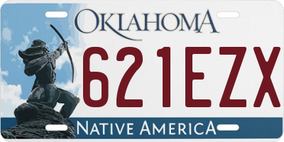 OK license plate 621EZX