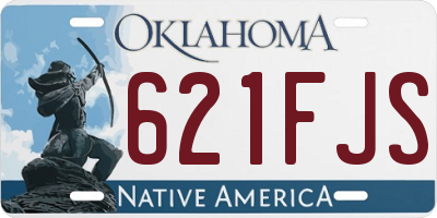 OK license plate 621FJS