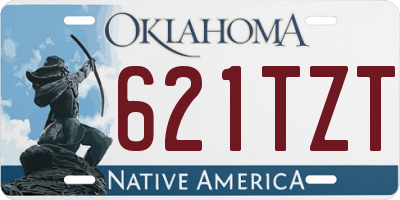 OK license plate 621TZT