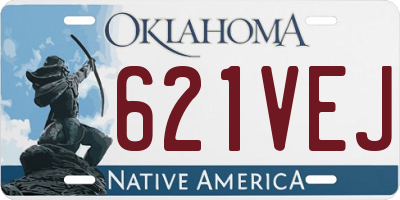 OK license plate 621VEJ