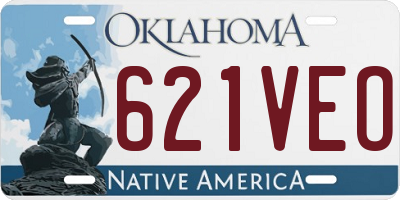 OK license plate 621VEO
