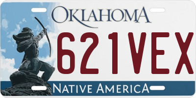 OK license plate 621VEX