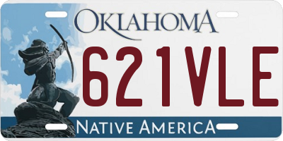 OK license plate 621VLE