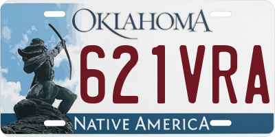 OK license plate 621VRA